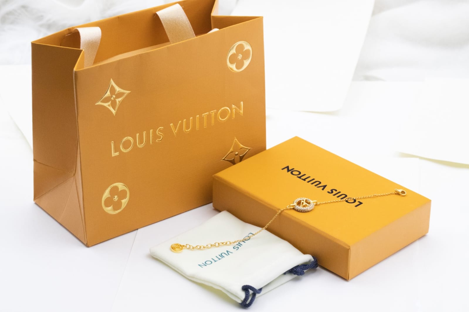 Louis Vuitton Louise By Night Collect Soo Earrings, Necklace, Bracelet –  Merit Trends